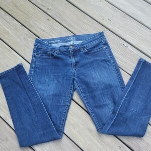 LOFT Women's Classic Blue Skinny Jeans